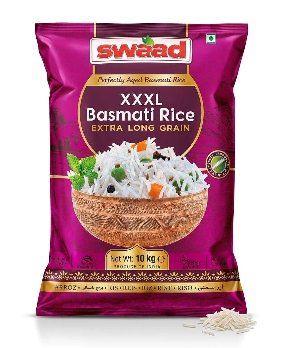 Swaad XXXL Basmati Rice 10kg